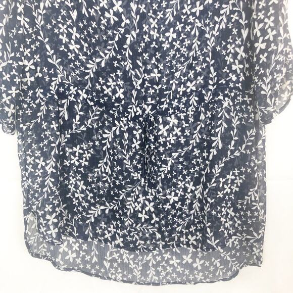 Sweet Gray I Long Sleeve High Low Floral Dress - Picture 4 of 11